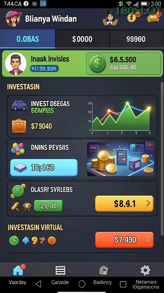 Cuplikan layar SLOT39 — menu navigasi