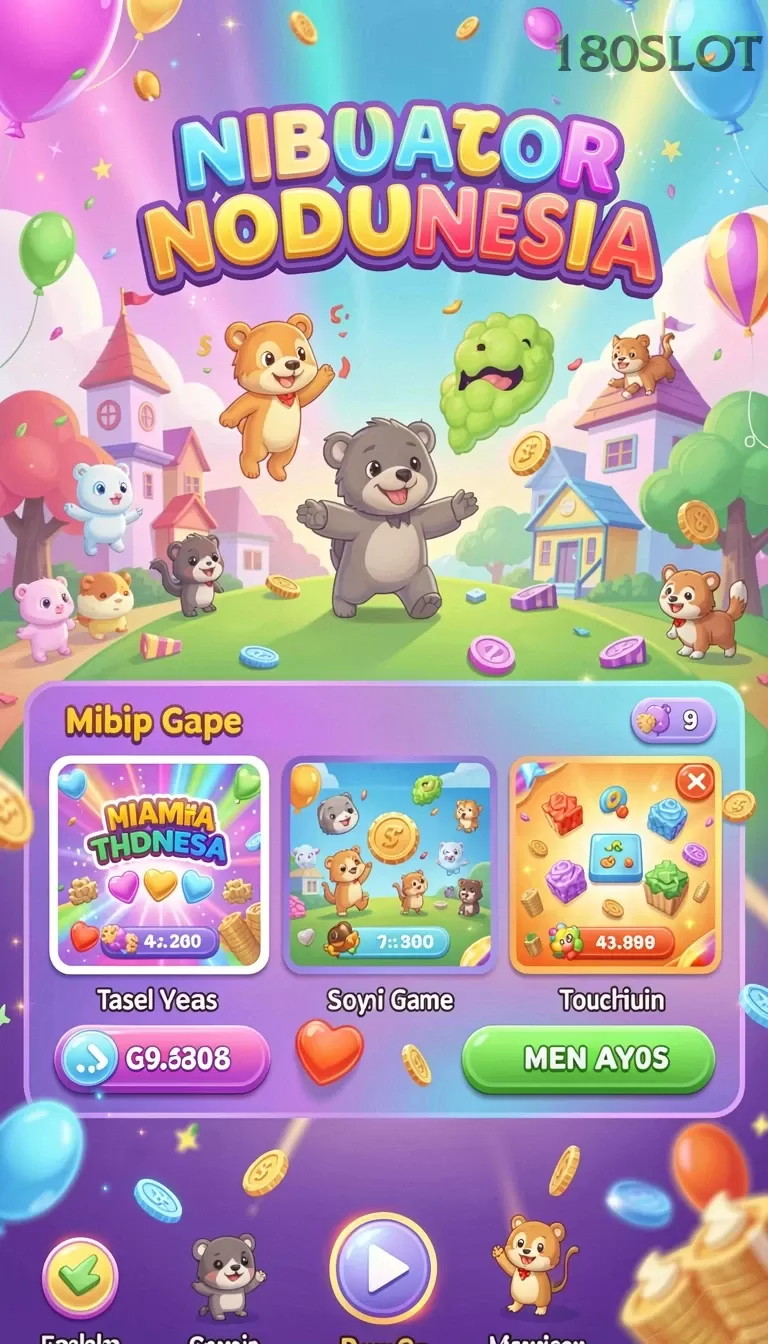 Cuplikan layar MYSLOT188 — menu navigasi
